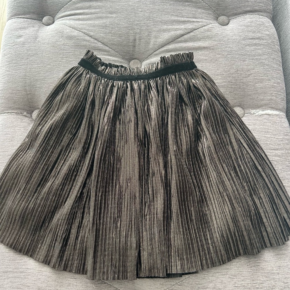 Elegant Black Pleated Skirt